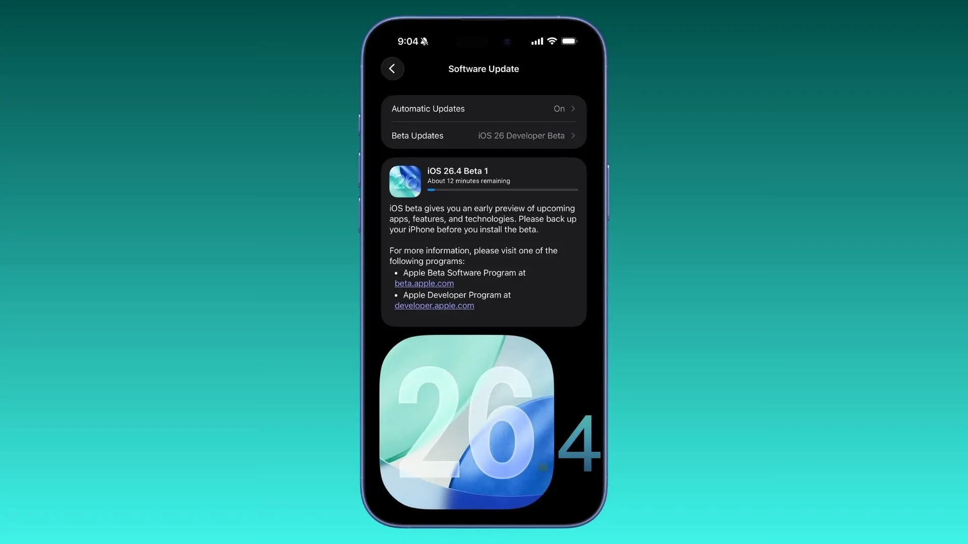 iOS 26.4 Beta