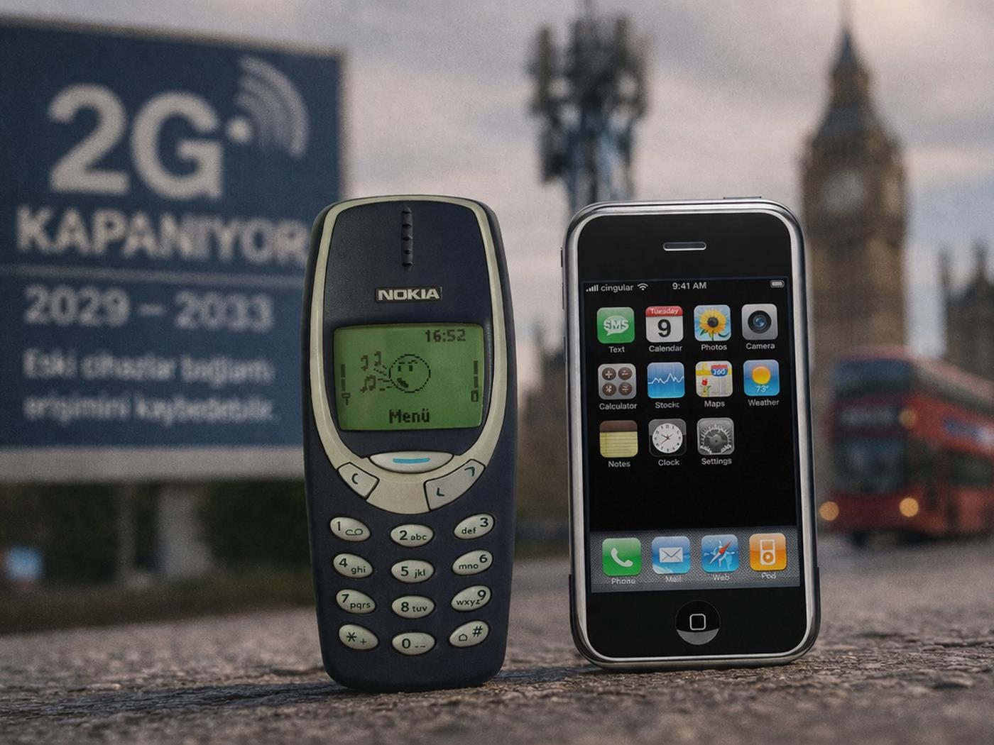 Nokia 3310 iPhone 2G