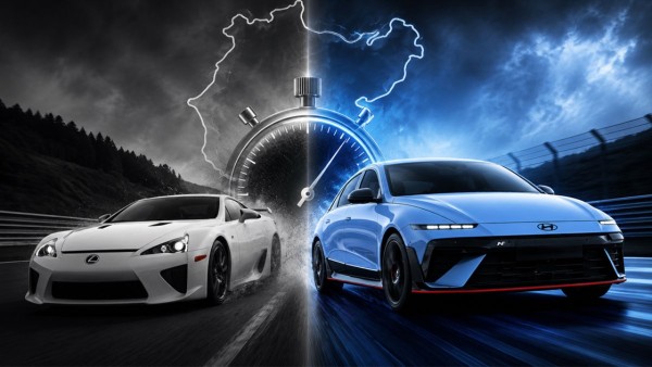 Hyundai'nin Elektrikli Sedanı Nürburgring'de Lexus LFA'yı Geride Bıraktı
