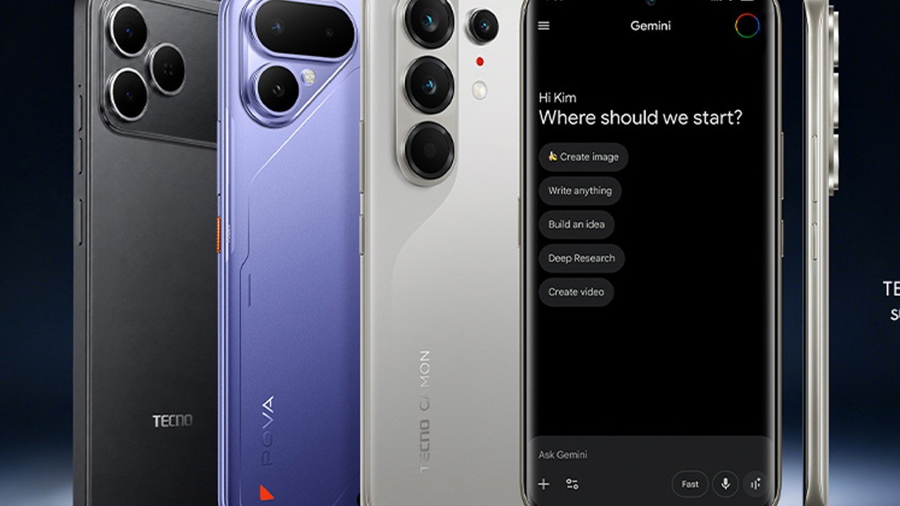 Tecno, Google iş birliğiyle 3 ay ücretsiz 2 TB Google AI Plus paketini başlattı