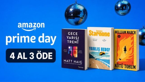 Amazon Prime Day’de 4 Al 3 Öde kampanyasıyla 23-29 Haziran arasında çok sayıda kitap fırsatı