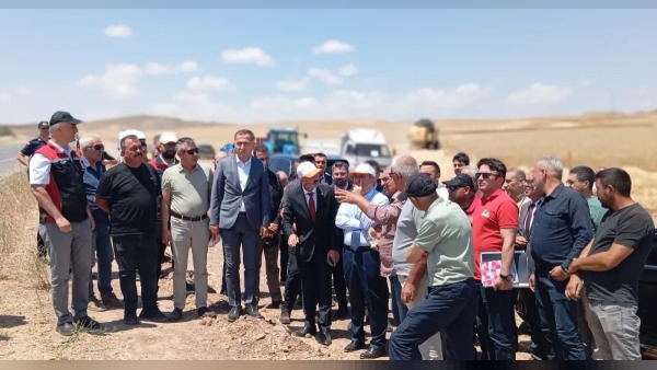 Kırıkkale’de buğday hasadı: Vali Sarıibrahim Çerikli’de inceleme yaptı
