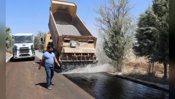 Şanlıurfa’da Viranşehir’de 9 kilometrelik grup yol yenilendi
