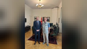 İsmail Kahraman’dan Riga’da Ahmet Cemil Miroğlu’yla diplomasi ve şehitlik röportajı