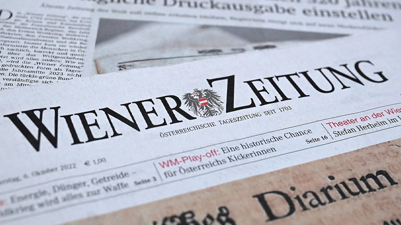 Wiener Zeitung Gazetesi Baskıya Veda Etti
